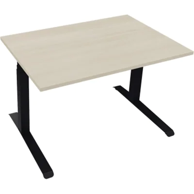 Sitz-/Stehtisch Kufe Doppels. Quad. B1200xT800xH645-1275 an/Akazie