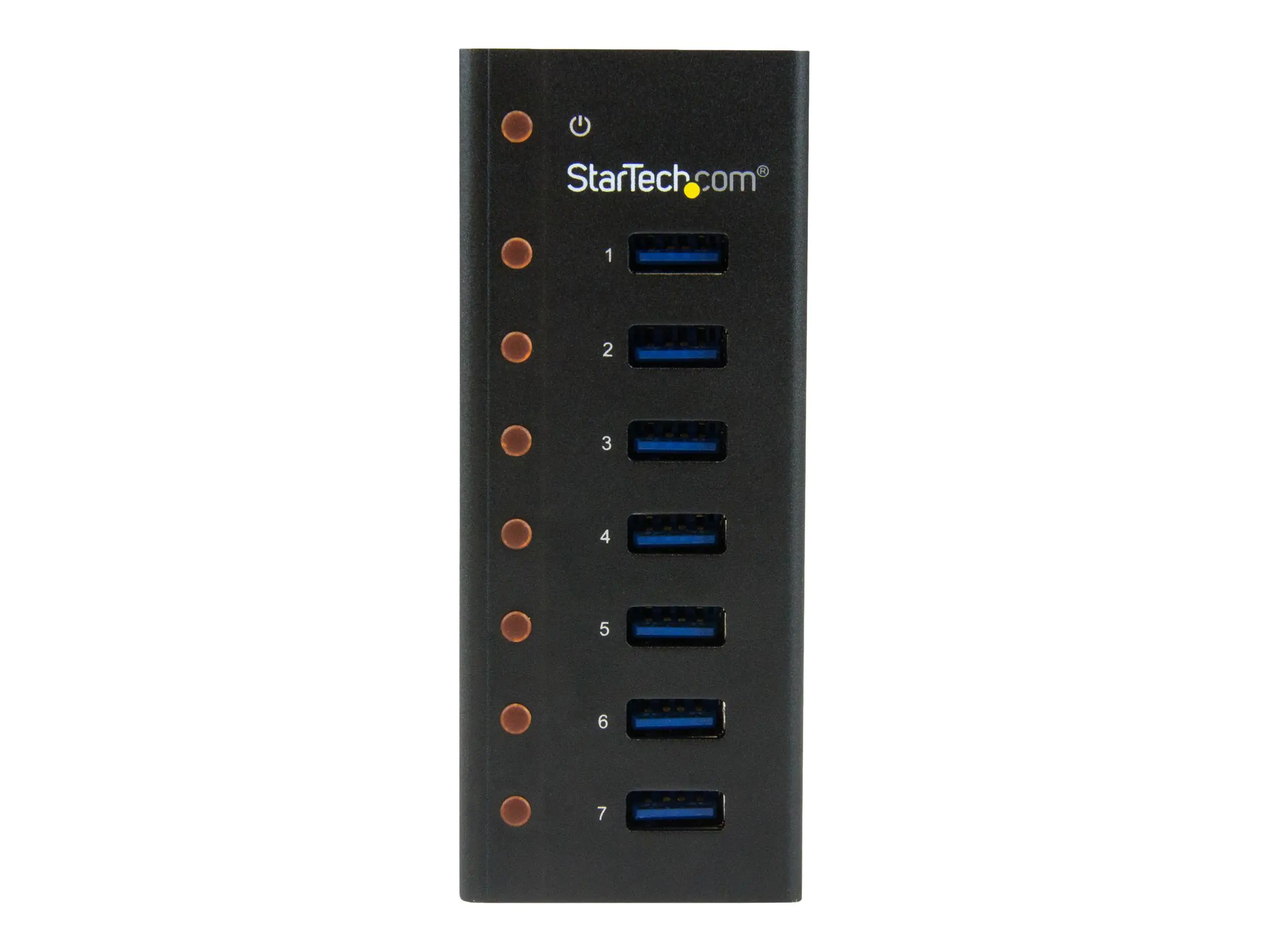 StarTech 7 Port USB 3.0 Hub - Metallgehäuse - Desktop oder Wandmontierbar - Kompakter 7-fach Verteiler SuperSpeed Hub - Hub - 7 x SuperSpeed USB 3.0 - Desktop, wandmontierbar - für P/N: BNDTBUSB3142, PEXUS313AC2V, PEXUSB311A1E, PEXUSB312A2, PEXUSB314