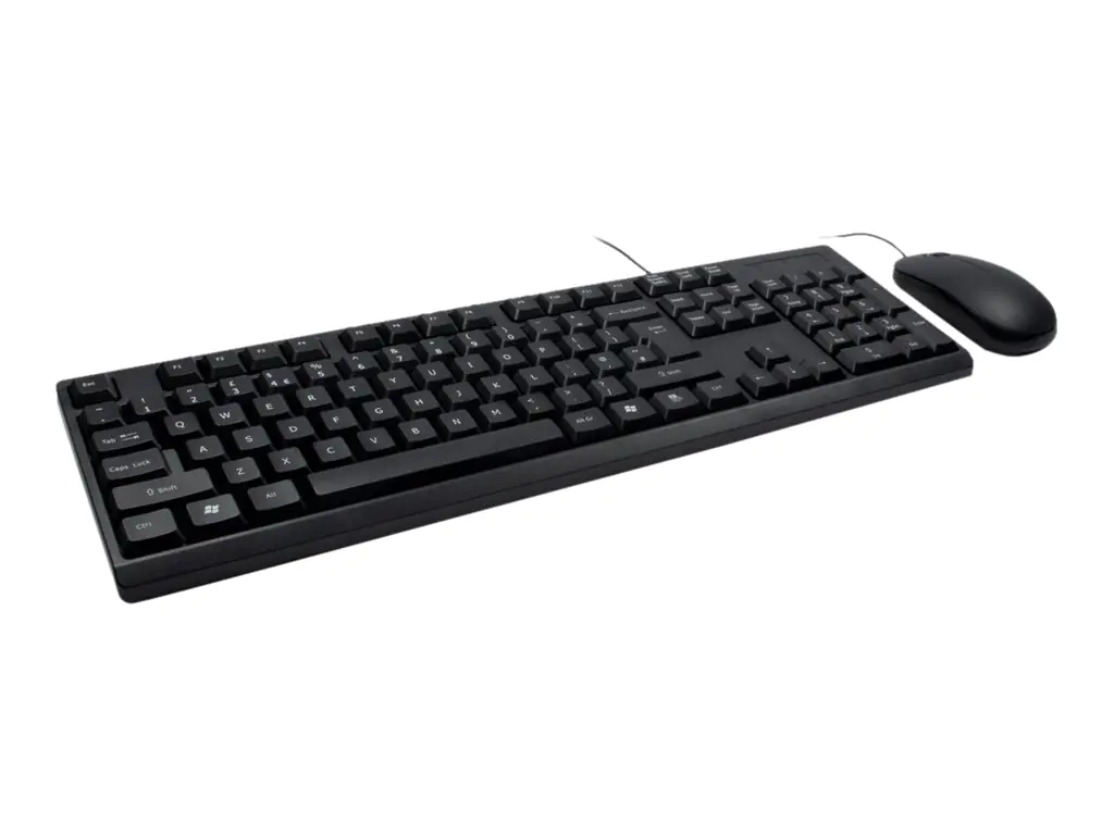 Inter-Tech NK-1000EC - Tastatur-und-Maus-Set - USB - QWERTY - Schwarz