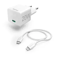 Hama Schnellladegerät mit Ladekabel Lightning Mini-Ladegerät PD 20W 1m - Schnellladegerät