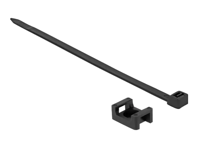 Delock Kabelbinder-Kit - 15 cm - Schwarz