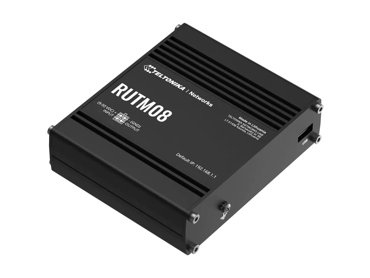 Teltonika RUTM08 - Router 3-Port-Switch - 1GbE, IEEE 802.3u, PPP RUTM08000000