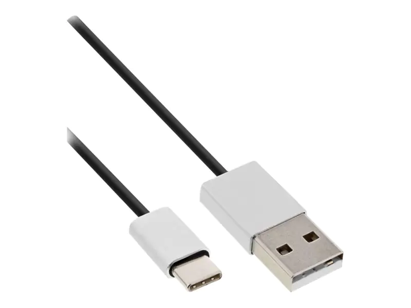 InLine - USB-Kabel - USB (M) bis USB-C (M) - USB 2.0 - 50 cm - Schwarz