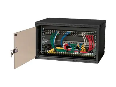 equip Flat Pack - Patch-Panel-Gehäuse - Schwarz, RAL 9005 - 4U - 48.3 cm (19")