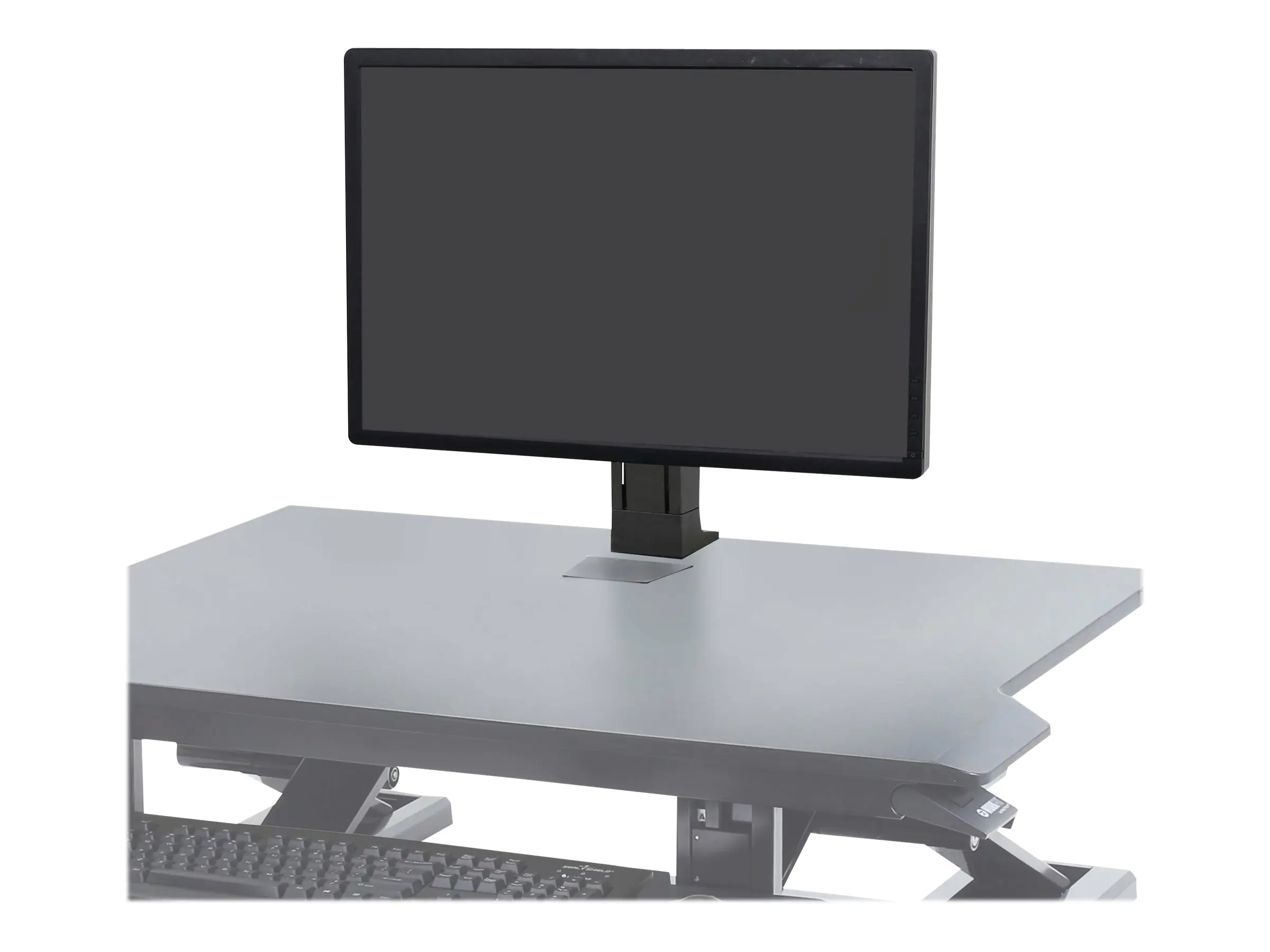 Ergotron WorkFit - Befestigungskit (Halterung für Schreibtisch) - für LCD-Display - Schwarz - Bildschirmgröße: bis zu 61 cm (bis zu 24 Zoll) - für P/N: 33-467-921, 33-468-921