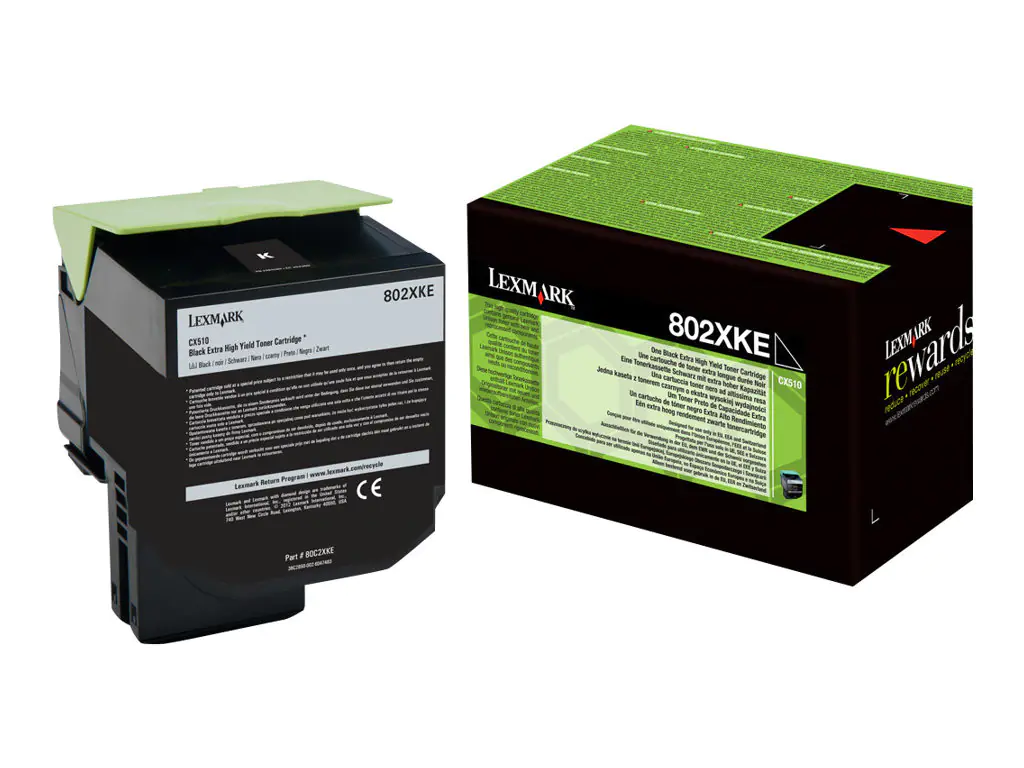 Lexmark Schwarz - original - Tonerpatrone 80C2XKE