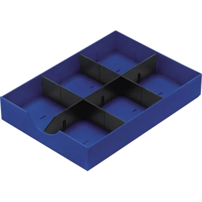 styro 268-405.35, Polystyrene, Blau, A4, 1 Schublade(n), Schweiz, 230 mm
