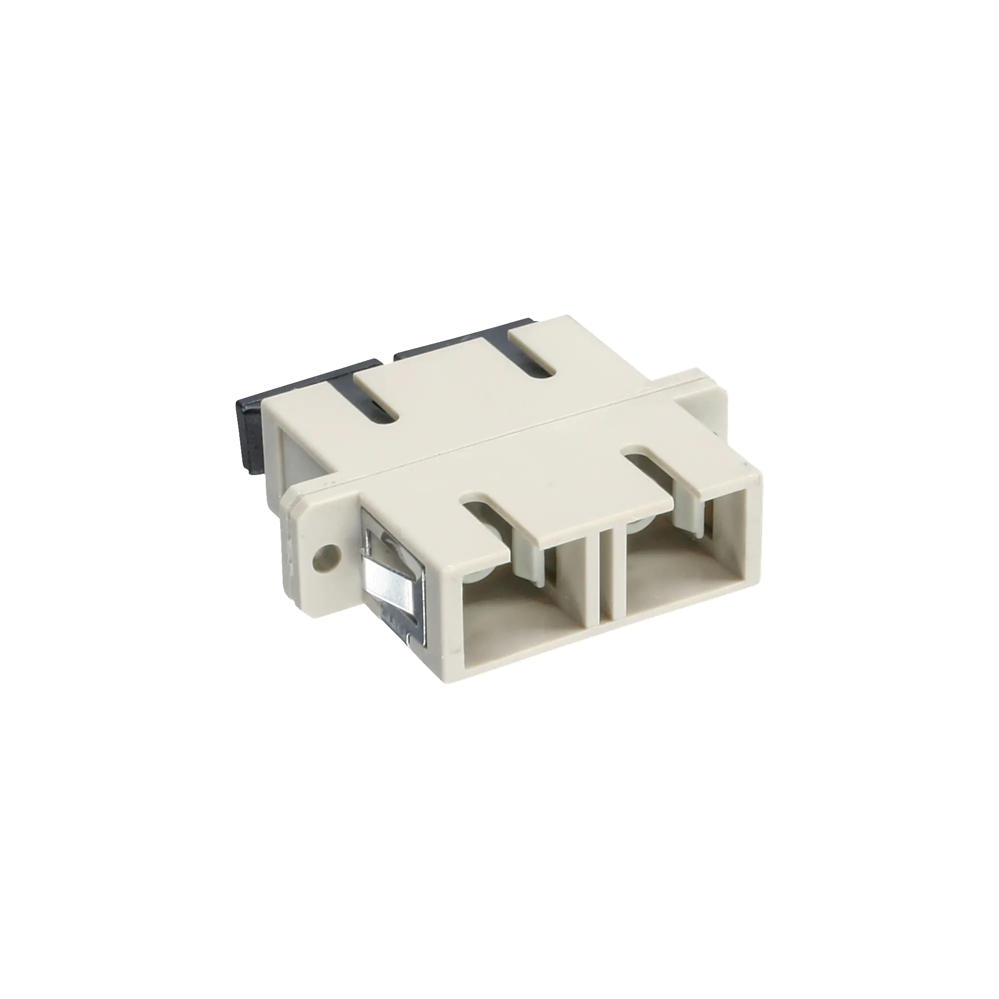 InLine LWL Kupplung - Duplex SC/SC - multimode - beige - Keramik-Hülse - zum Einbau 89992A