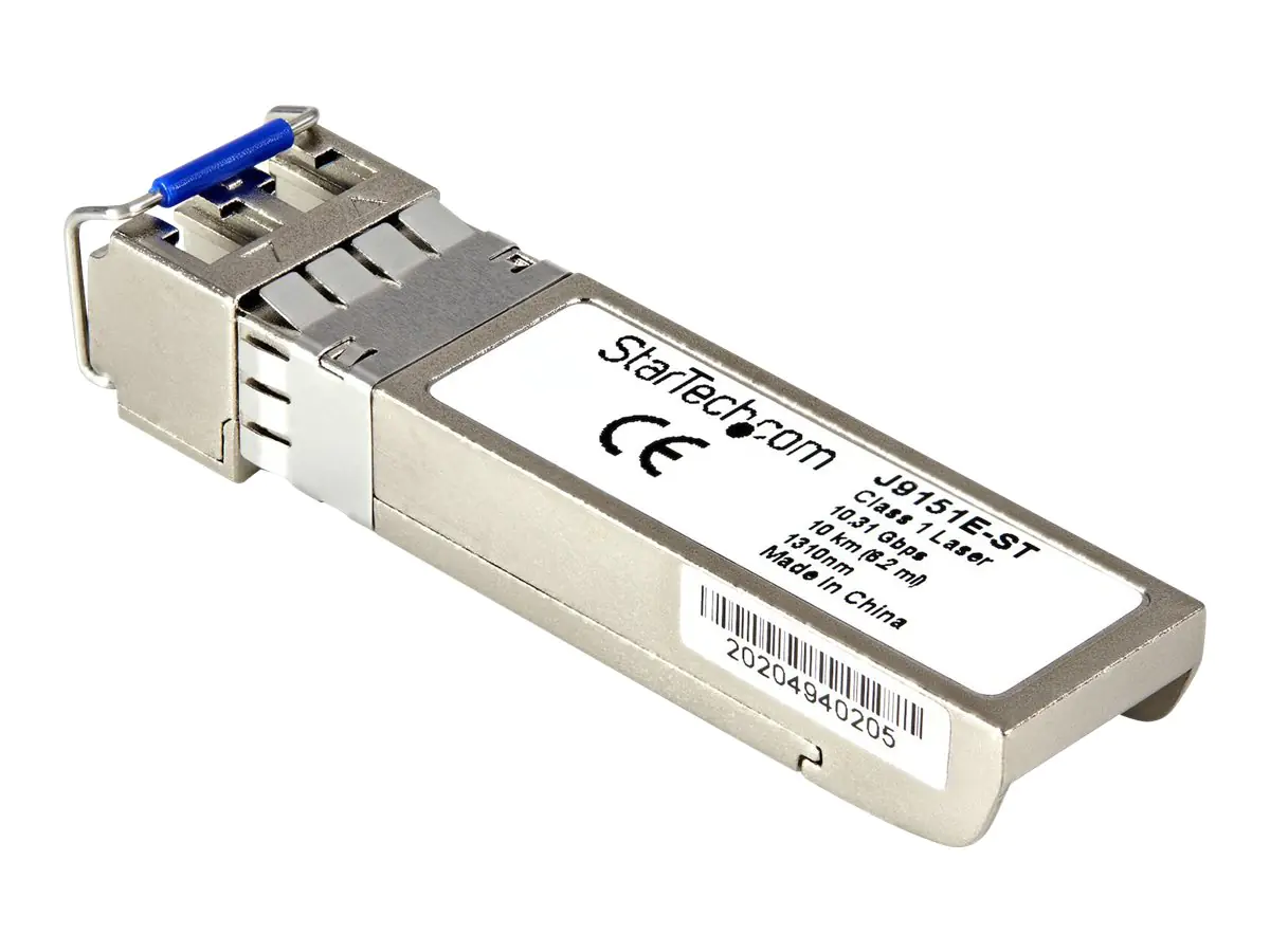StarTech J9151E-ST Transceiver Modul (SFP+ Module, 10GBase-LR HP kompatibel, Glasfaser, 1310nm, LC Single Mode mit DDM) - SFP+-Transceiver-Modul (gleichwertig mit: HP J9151E) - 10GbE - 10GBase-LR - LC Single-Modus - bis zu 10 km - 1310 nm - für HPE Aruba