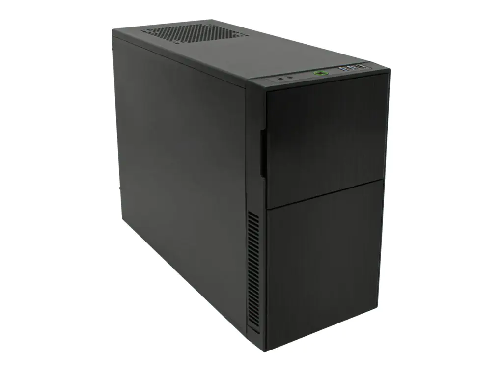 Nanoxia Deep Silence 4 - Tower - micro ATX - keine Spannungsversorgung - Dark Black - USB/Audio