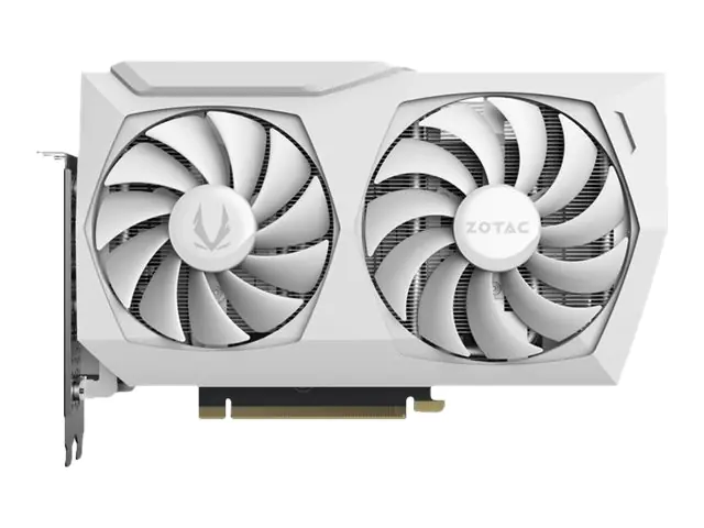 Zotac GAMING GeForce RTX 3060 Ti AMP LHR - White Limited Edition - Grafikkarten - GF RTX 3060 Ti - 8 GB GDDR6 - PCIe 4.0 x16 - HDMI, 3 x DisplayPort - weiß
