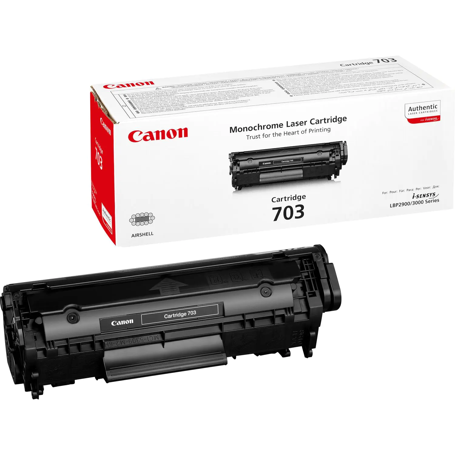 Canon 703 - Schwarz - Original - Tonerpatrone - für i-SENSYS LBP2900, LBP2900B, LBP3000; Laser Shot LBP-2900, 3000