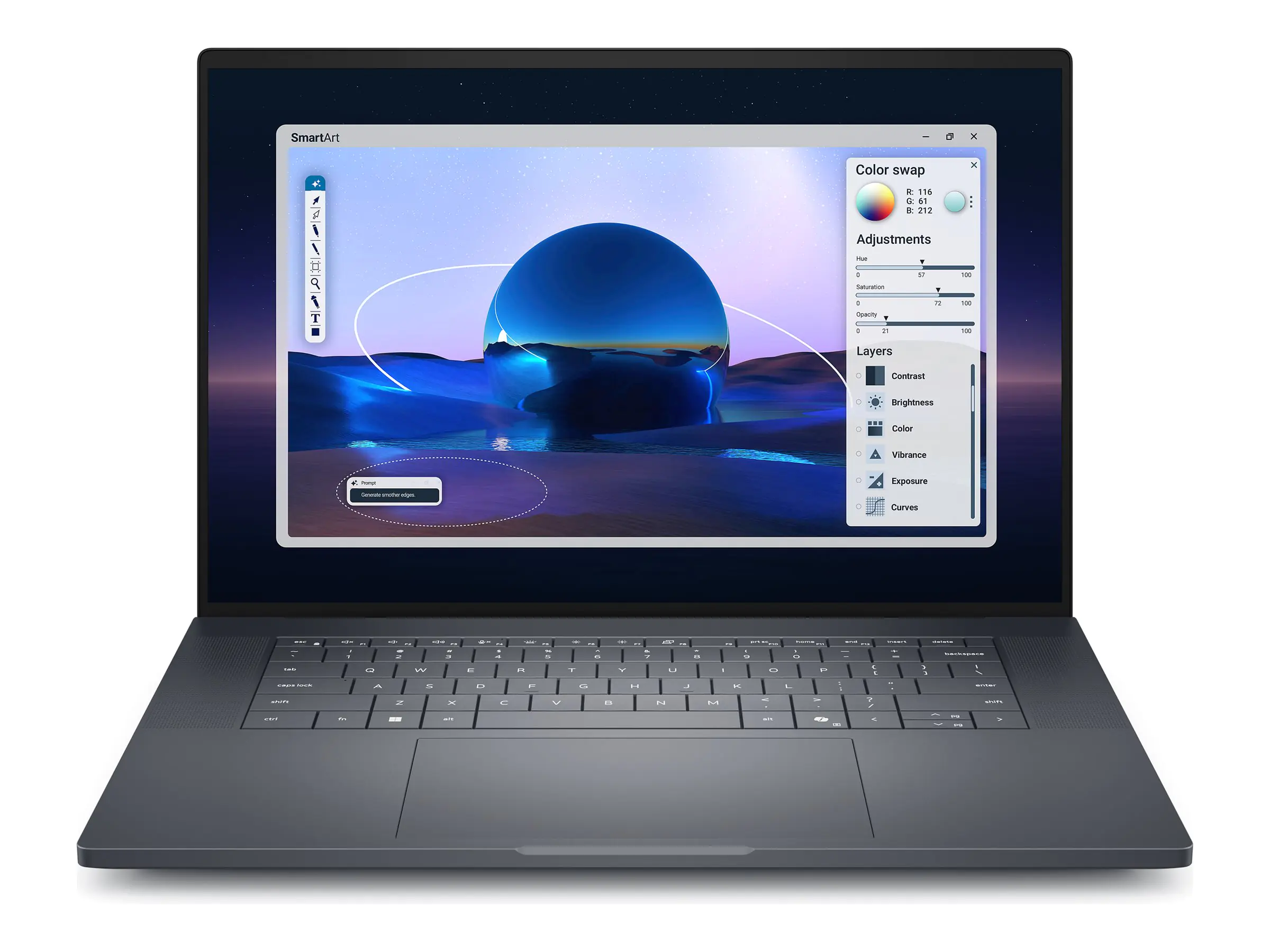 Dell Pro Max 16 Premium MA16250 - Intel Core Ultra 7 265H / 2.2 GHz - vPro Enterprise - Win 11