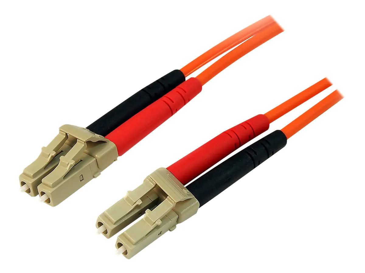 StarTech 15m Fiber Optic Cable - Multimode Duplex 50/125 - LSZH - LC/LC - OM2 - LC to LC Fiber Patch Cable - Netzwerkkabel - LC Multi-Mode (M) zu LC Multi-Mode (M) - 15 m - Glasfaser - Duplex - 50/125 Mikrometer - orange