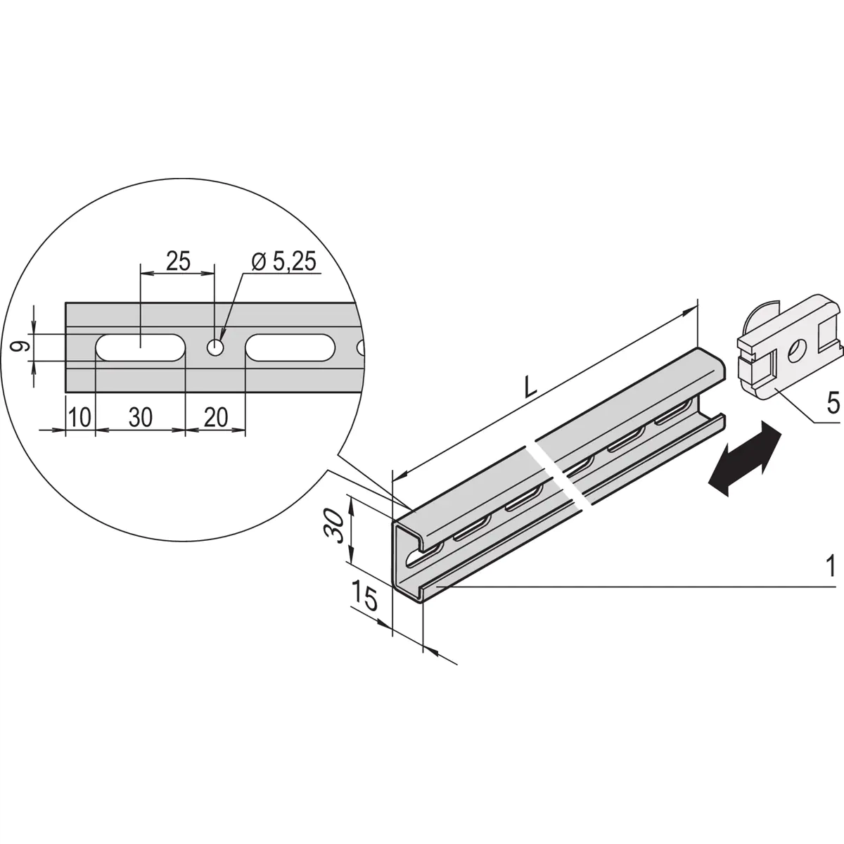 SCHROFF C-RAIL F.600W CABINET 450L 4X - Rack-Zubehör 22114455