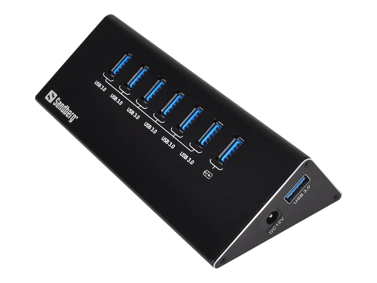 Sandberg USB 3.0 Hub 7 ports - Hub - 7 x SuperSpeed USB 3.0 - Desktop