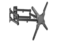 equip - Befestigungskit (Wandmontagehalterung) - freies Kippen - für LCD-Display / Curved LCD-Display - Full Motion - Kunststoff, stainless steel - Schwarz - Bildschirmgröße: 58.4-139.7 cm (23"-55") - Eckmontage, Wandmontage