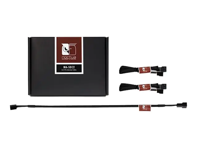 Noctua NA-SEC2 - Verlängerungskabel für Lüfterspannungsversorgung - 3 PIN Internal Power (W) zu 3 PIN Internal Power (M) - 30 cm