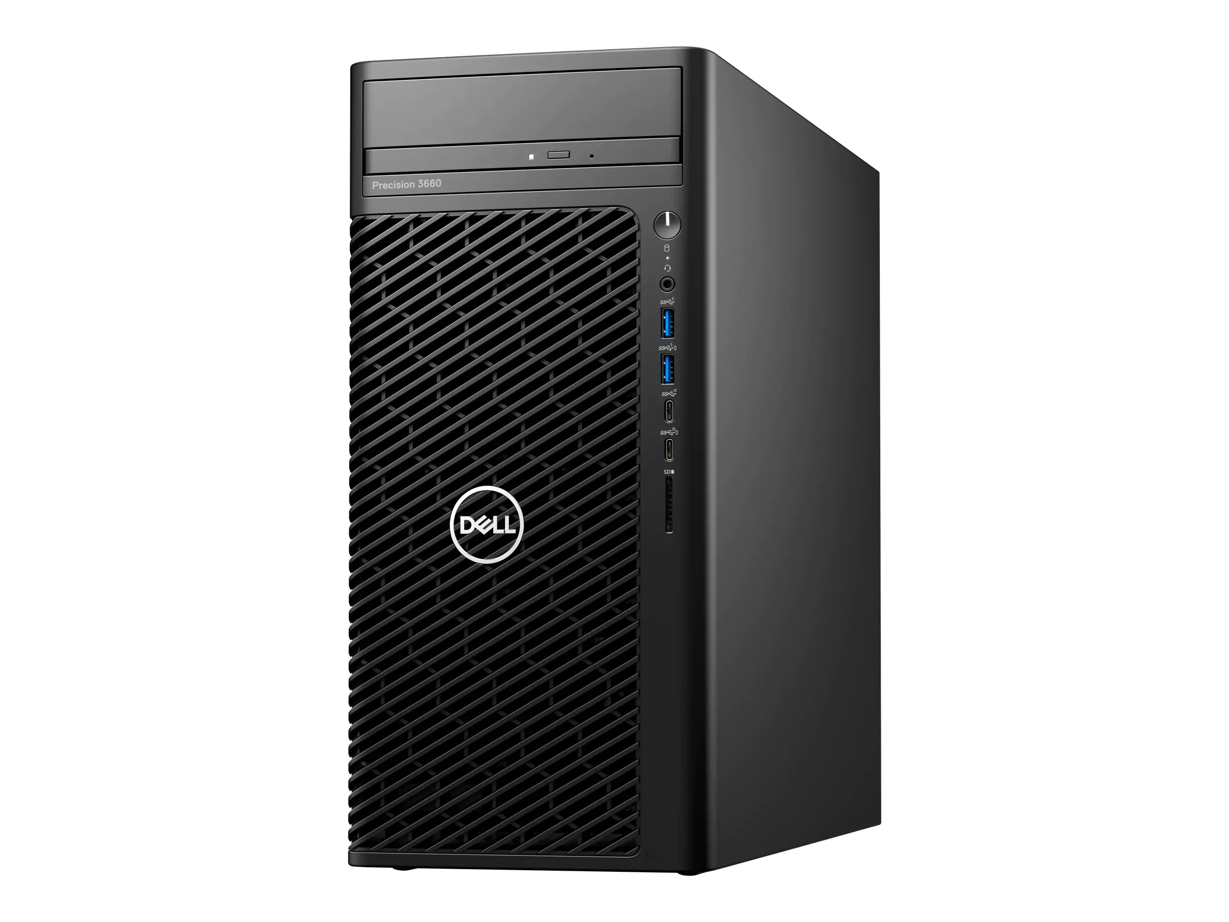 Dell Precision 3660 Tower - MT - 1 x Core i7 12700K / 3.6 GHz - vPro - RAM 32 GB - SSD 1 TB - NVMe, Class 40 - DVD-Writer - UHD Graphics 770 - GigE - Win 10 Pro 64-Bit (mit Win 11 Pro Lizenz) - Monitor: keiner - Schwarz - BTP - mit 3 Jahre Basis Vor-Ort