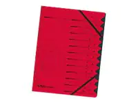 Herlitz Colorspan - Gliederungsordner - 12 Fächer - 12 Teile - vorgedruckt: A-Z, 1-12 - für A4 (210 x 297 mm) 10843324