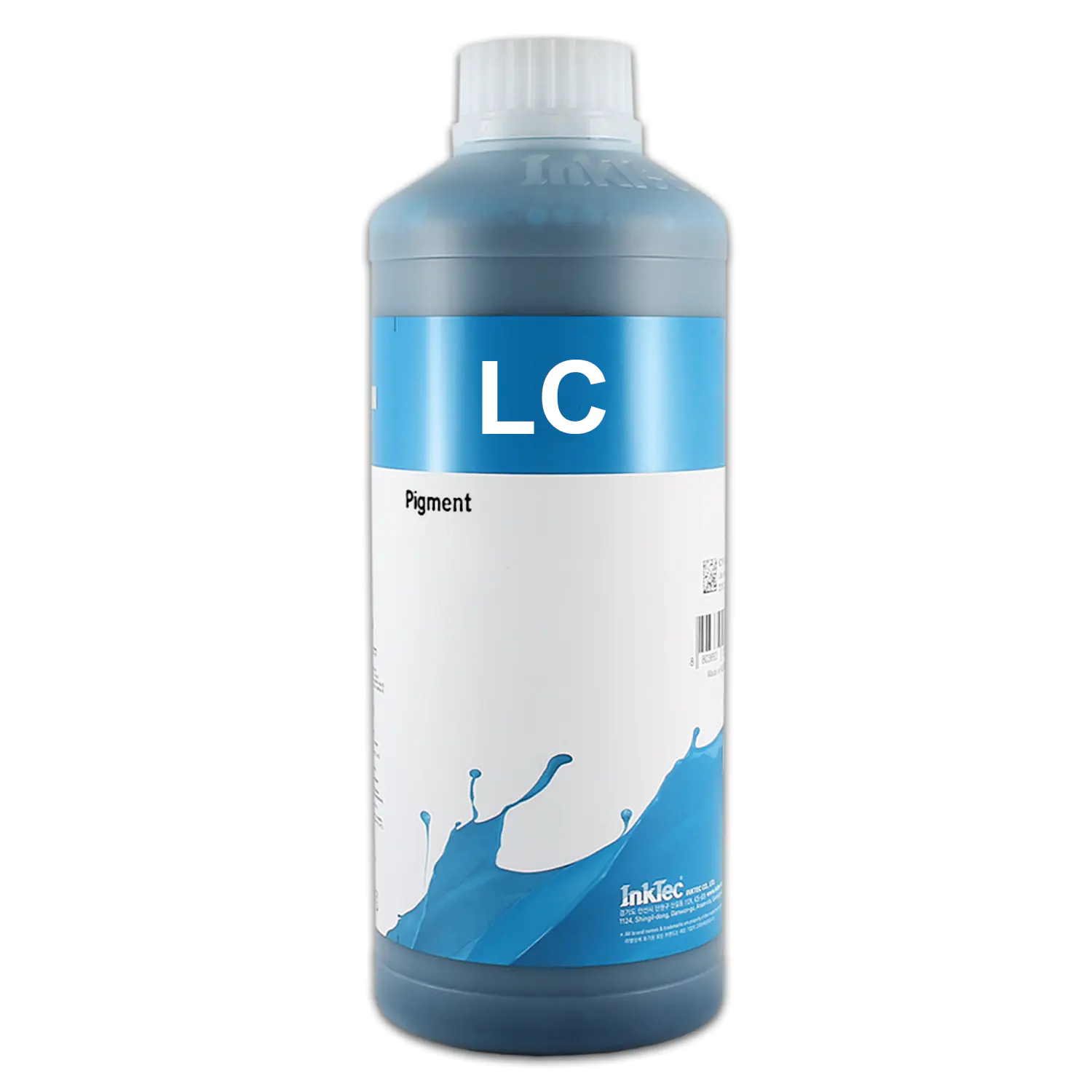 1 Liter Hell Cyan 1 pigmentiert InkTec Bulk Tinte