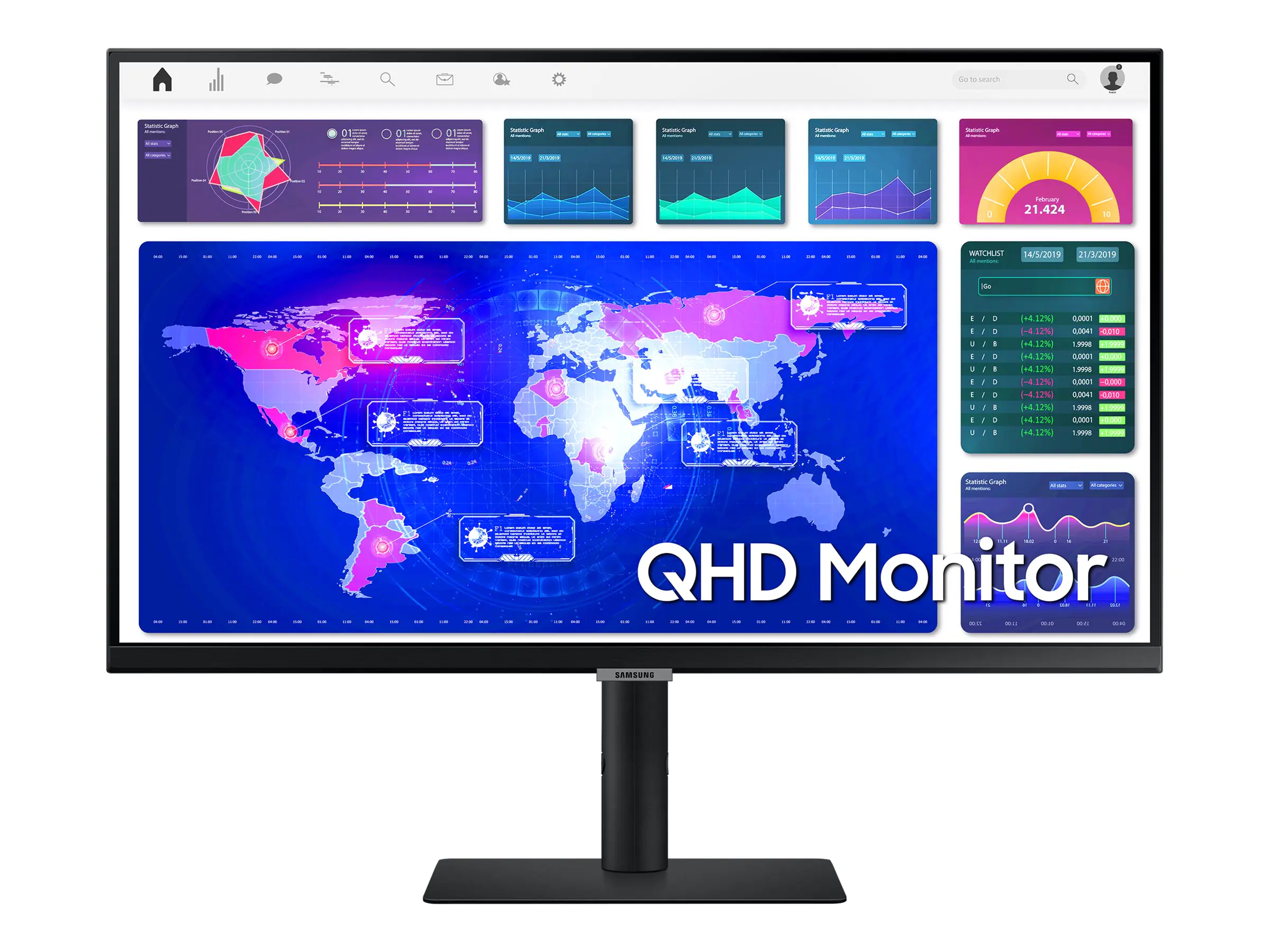 Samsung S27A600UUU - S60UA Series - LED-Monitor - 68.6 cm (27") LS27A600UUUXEN