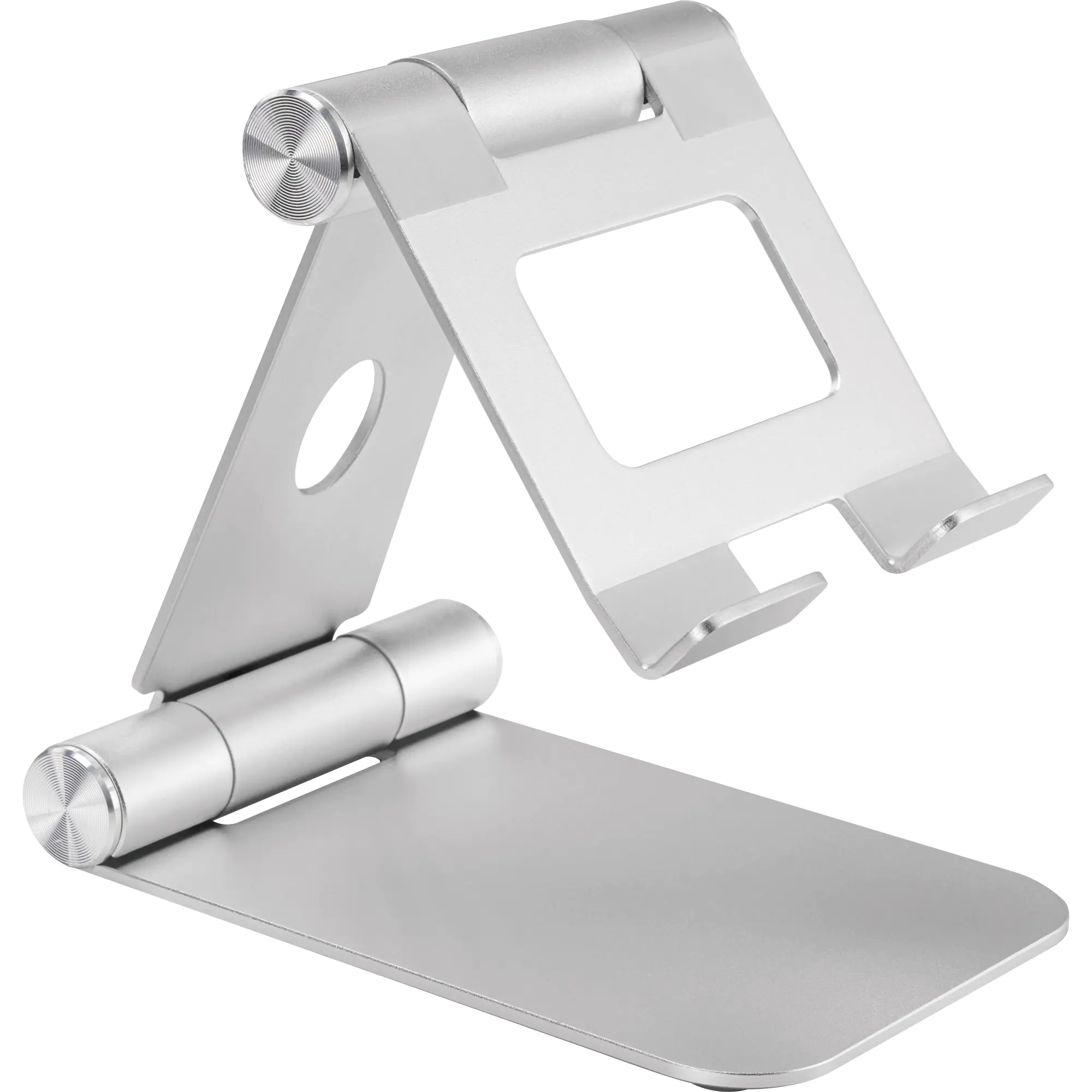 InLine universell - Aufstellung - faltbar - für Tablett - Aluminium - Aluminium - Bildschirmgröße: bis zu 33 cm (bis zu 13 Zoll) - Schreibtisch