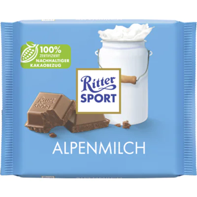 Ritter Sport Schokolade Alpenmilch 100g