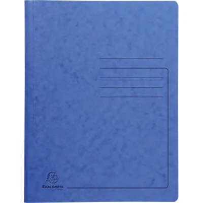 Exacompta 240222E, Konventioneller Dateiordner, A4, Pressspan, Blau, Porträt, 300 Blätter