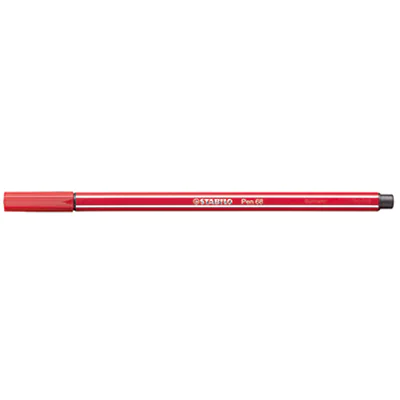STABILO Fasermaler Pen 68/40 M 1mm Rundspitze rot