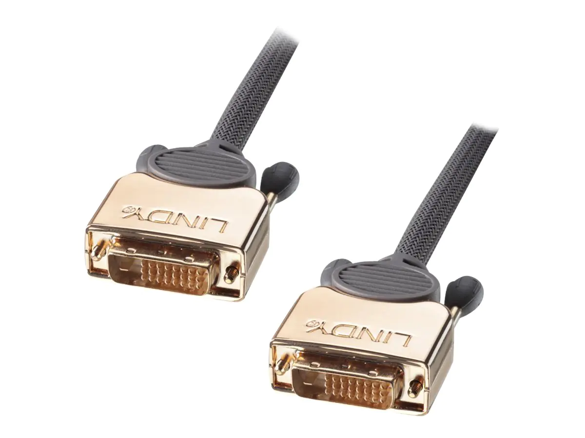 Lindy Gold - DVI-Kabel - Dual Link - DVI-D (M)