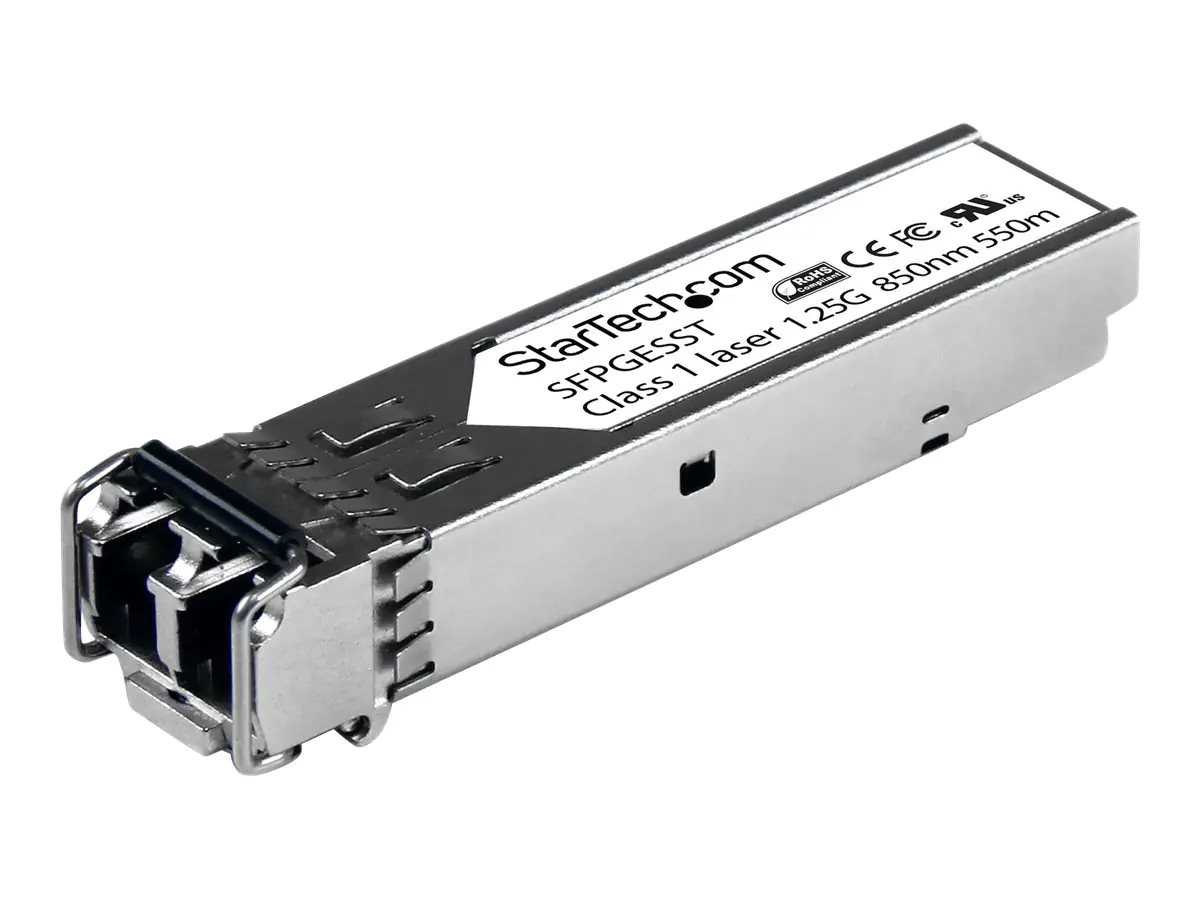 StarTech Cisco kompatibles Gigabit SFP Transceiver Modul MM LC - Mini-GBIC bis 550m - Glasfaser Transciever DDM 850nm - 1000Base-SX - SFP (Mini-GBIC)-Transceiver-Modul - 1GbE - 1000Base-SX - LC Multi-Mode - bis zu 550 m - 850 nm - für P/N: ET91000LCOAM, E