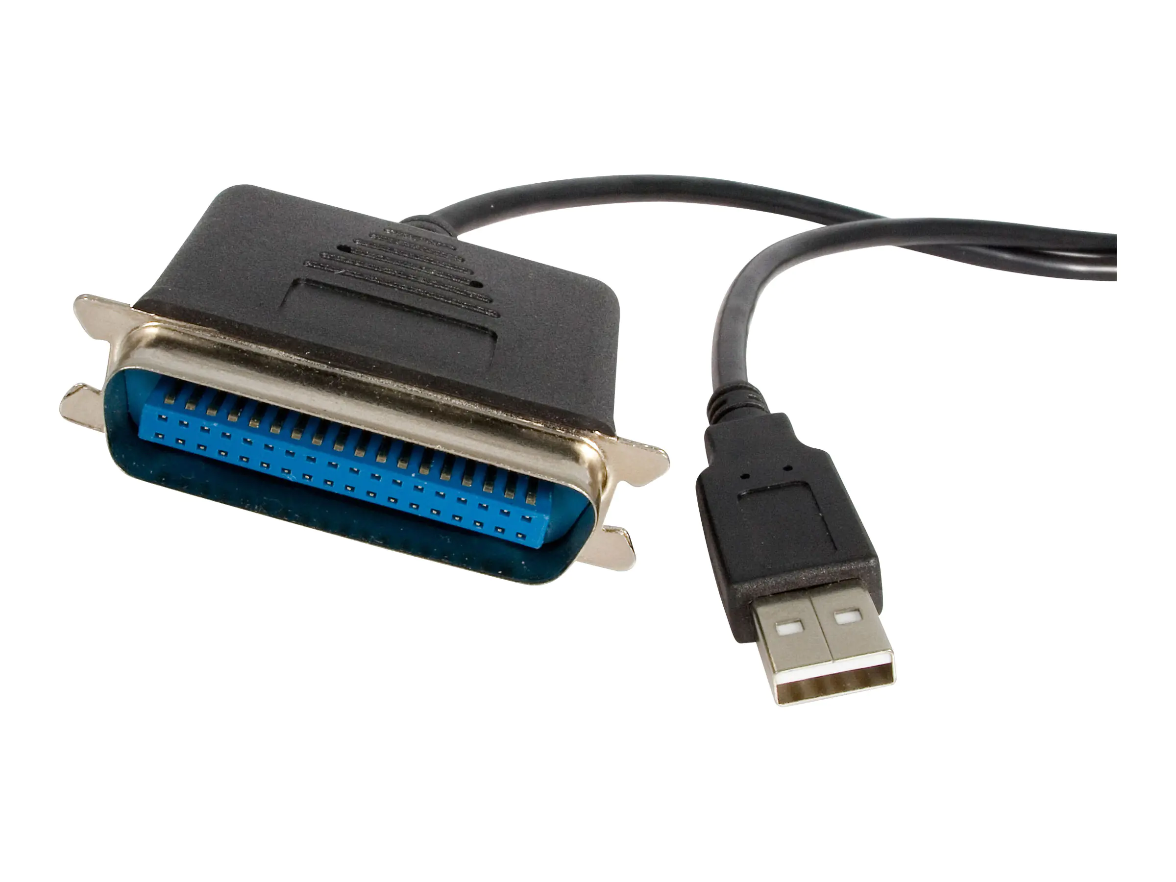 StarTech 10 ft USB to Parallel Printer Adapter - M/M - USB to ieee 1284 - USB to centronics - USB to Parallel Cable (ICUSB128410) - Parallel-Adapter - USB 2.0 - IEEE 1284 - Schwarz