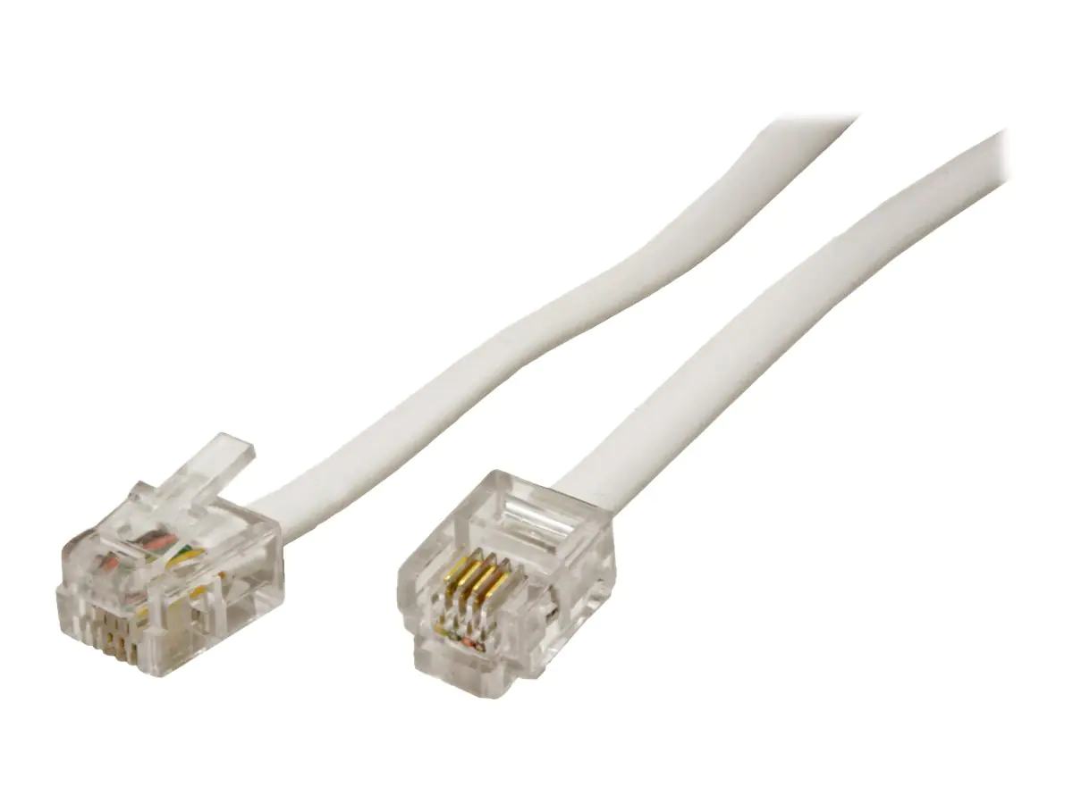 VALUE - Telefonkabel - RJ-12 (M) zu RJ-12 (M) - 6 m - ungeschirmt - flach - Grau