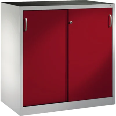 C+P Werkzeugschrank 206709S10027 Schiebetür 1200x1200x600mm lgr/rrt
