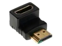 InLine - HDMI-Adapter - HDMI männlich zu HDMI weiblich - gewinkelter Stecker