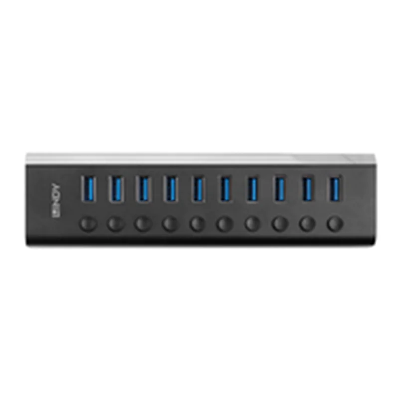 Lindy Hub - mit Ein-/Aus-Schaltern - 10 x SuperSpeed 43370