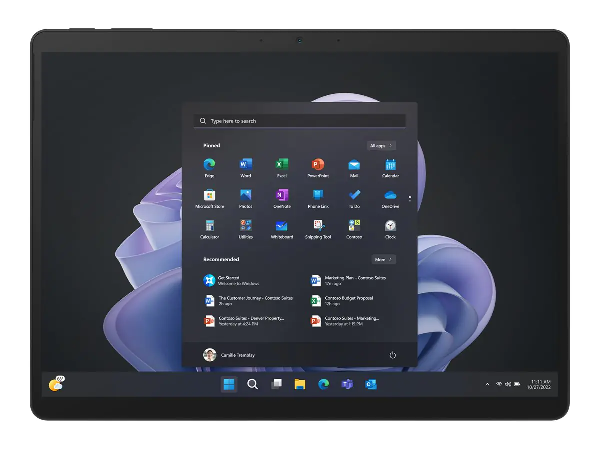 Microsoft Surface Pro 9 for Business - Tablet - Intel Core i5 1245U / 1.6 GHz - Evo - Win 11 Pro - Intel Iris Xe Grafikkarte - 8 GB RAM - 256 GB SSD - 33 cm (13") Touchscreen 2880 x 1920 @ 120 Hz - Wi-Fi 6E - Graphite