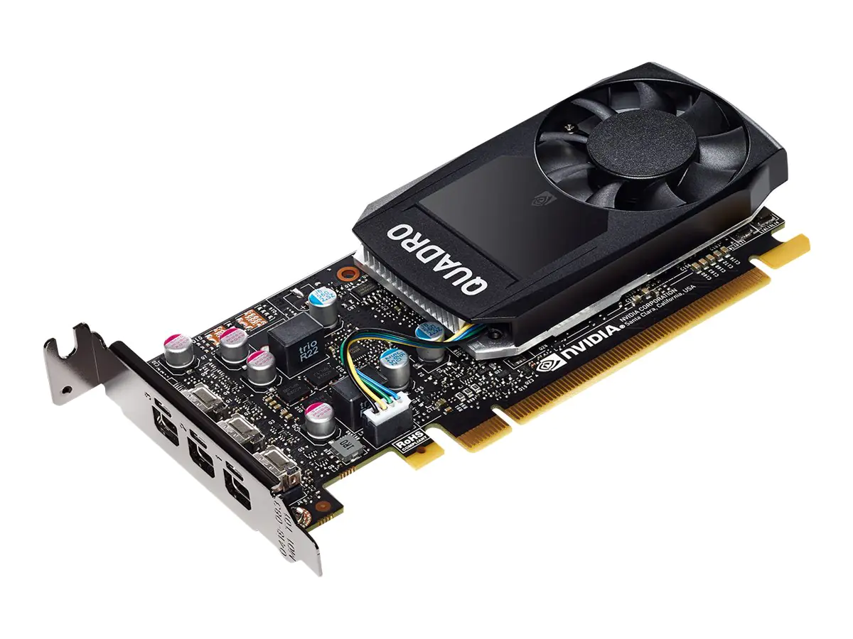 NVIDIA Quadro P400 - Grafikkarten - Quadro P400 - 2 GB GDDR5 - PCIe 3.0 x16 Low-Profile - 3 x Mini DisplayPort
