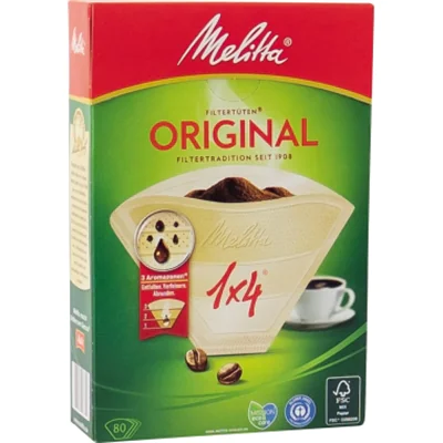 MELITTA Aroma-Filtertüten 1x4, Haushaltswarenfilter, Braun 1097-61