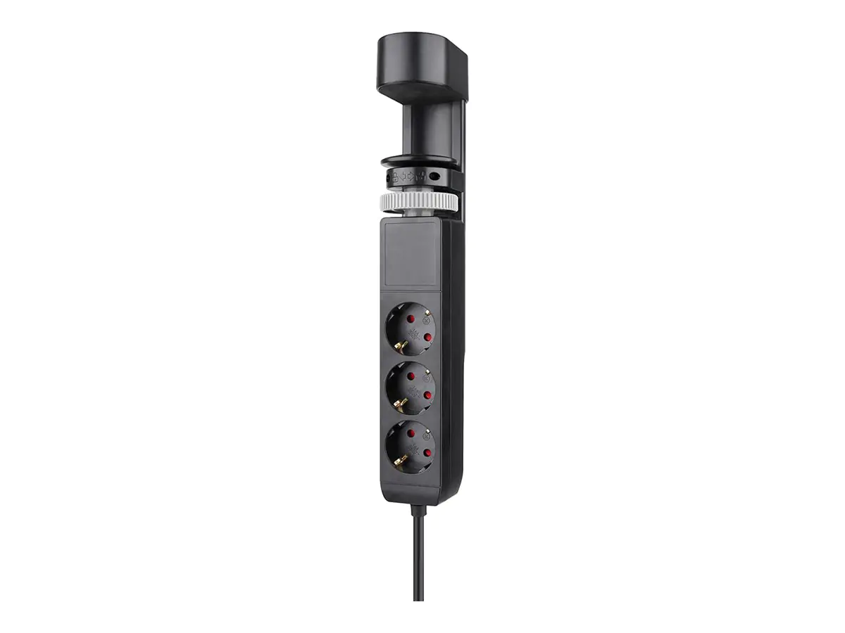 Neomounts Steckdosenleiste - USB-C + USB-A - Wechselstrom 230 V - 3680 Watt - Eingabe, Eingang