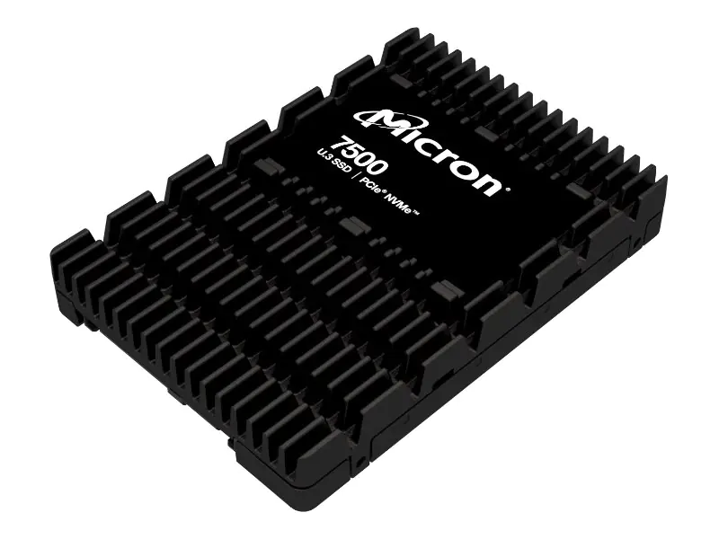 Micron 7500 PRO - SSD - Read Intensive - verschlüsselt - 15.36 TB - intern - 2.5" (6.4 cm) - U.3 PCIe 4.0 (NVMe) - FIPS 140-3 Level 2, 256-Bit-AES, 3072-Bit-RSA, 208-Bit-RSA - TCG Opal Encryption 2.01