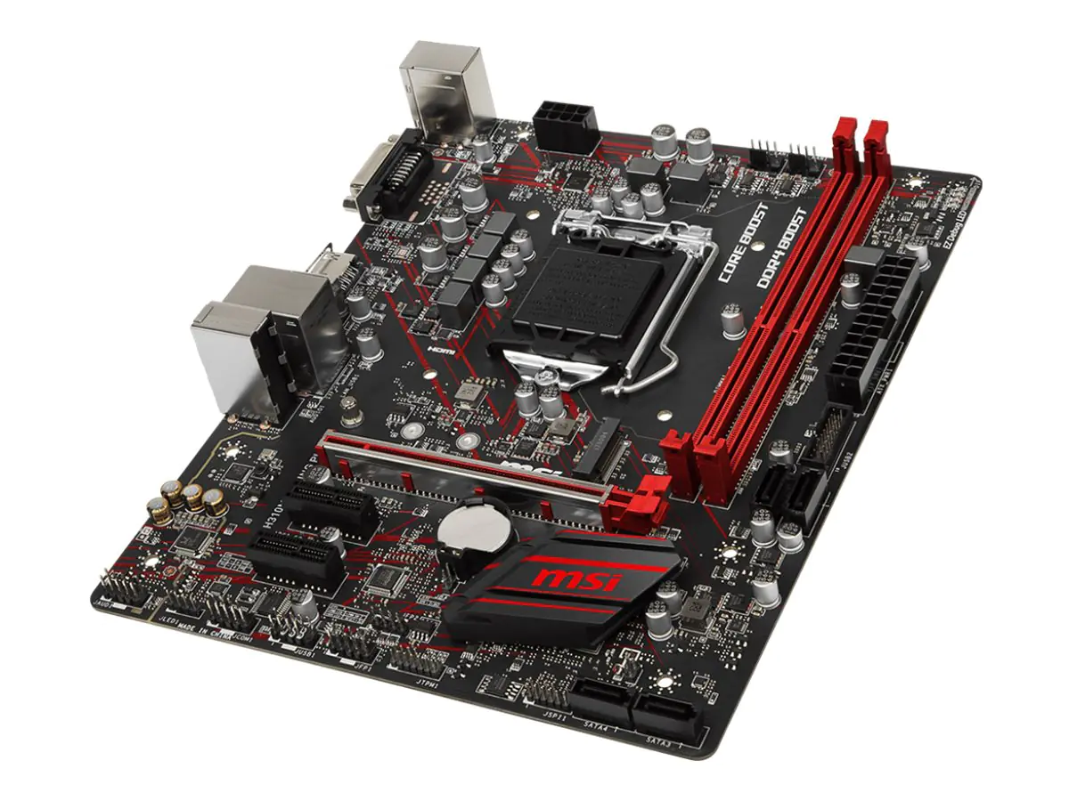 MSI H310M GAMING PLUS - Motherboard - micro ATX - LGA1151 Socket - H310 - USB 3.1 Gen 1 - Gigabit LAN - Onboard-Grafik (CPU erforderlich)