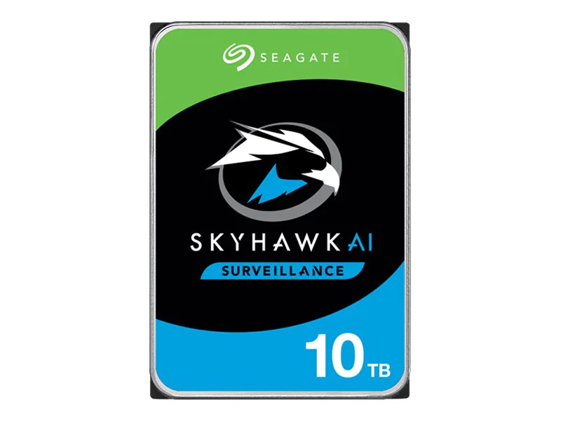 Seagate SkyHawk AI ST10000VE001 - Festplatte - 10 TB - intern - 3.5" (8.9 cm) - SATA 6Gb/s - 7200 rpm - Puffer: 256 MB