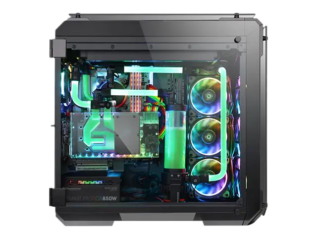 Thermaltake View 71 TG RGB - Tower - Erweitertes ATX - ohne Netzteil (PS/2) - Schwarz - USB/Audio