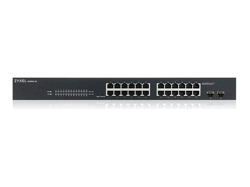 ZyXEL GS1900-24 - Switch - Smart - 24 x 10/100/1000 + 2 x Gigabit SFP (Uplink) GS1900-24-EU0102F