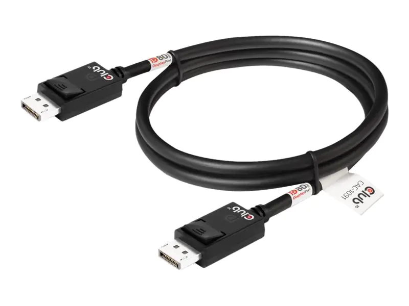 Club 3D - DisplayPort-Kabel - DisplayPort (M) zu DisplayPort (M) - DisplayPort 2.1 - 1.2 m - bi-direktional, Support von 4K 120 Hz, Support von 8K 60 Hz, unterstützt 10K 30 Hz (10.240 x 4.320), VESA DP80 Certified