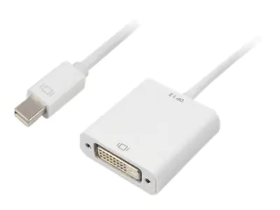 Sharkoon - Videoadapter - Mini DisplayPort (M) zu DVI-D (W) - DisplayPort 1.2 - 15 cm - weiß