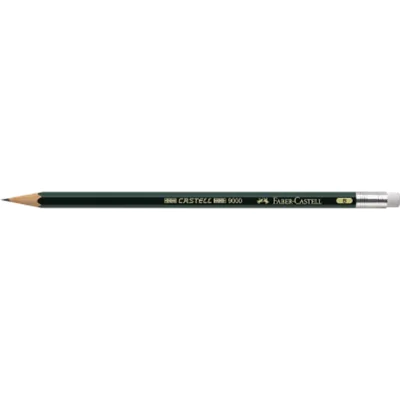 Faber-Castell Bleistift CASTELL 9000 119201 B dunkelgrün