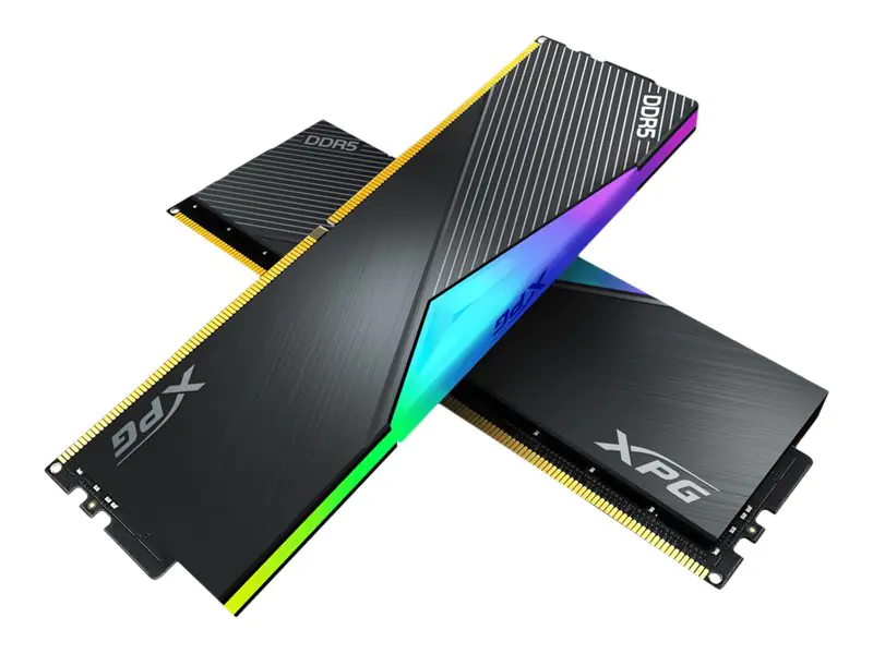 XPG LANCER RGB - DDR5 - Kit - 32 GB: 2 x 16 GB - DIMM 288-PIN - 6000 MHz / PC5-48000 - CL30 - 1.35 V - ungepuffert - on-die ECC - Schwarz